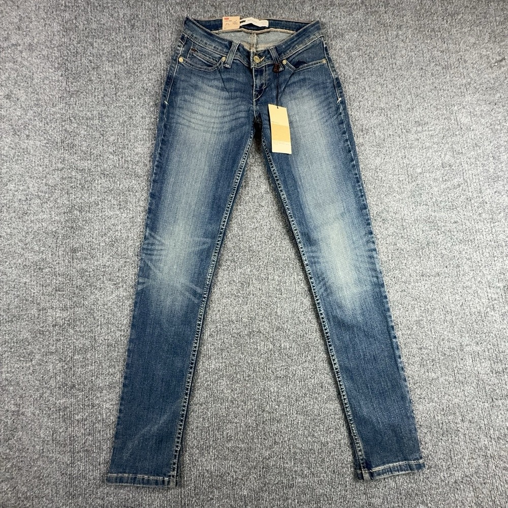 Levi's Bold Curve Jeans Womens 27 Medium Wash Blue Low Rise Skinny Stretch Denim
